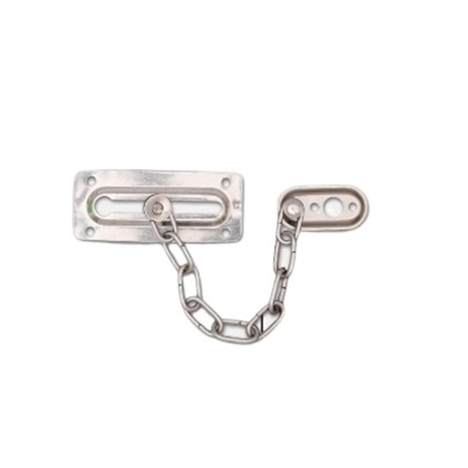 Door Chain Lock Security Sliding Latch Buckle Home Stainless Steel Chains Cabinet for Door(5 Set)