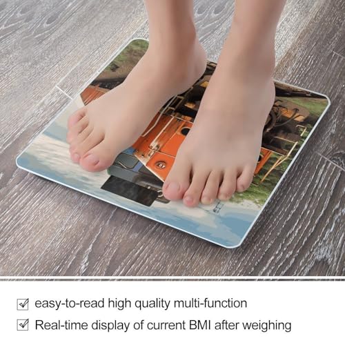 Báscula de baño digital con plataforma de vidrio templado miniatura 5