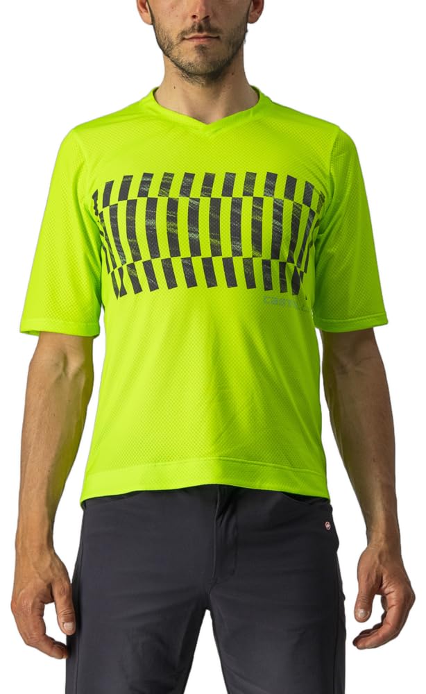 CASTELLI 4522008-383 TRAIL TECH TEE Sweatshirt Men's Electric Lime/Dark Lime XXL