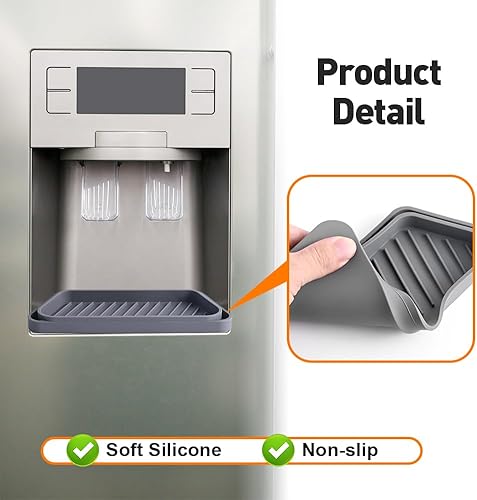 Miniatura 3 de Bandeja de goteo para refrigerador,Dispensador de agua de refrigerador para bandeja de agua,Colector de goteo de dispensador de silicona de grado