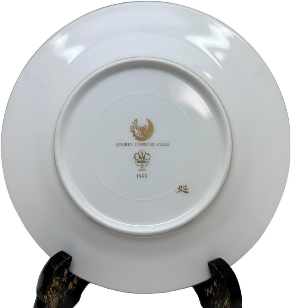 ノーブランド品ミモザ花言葉シリーズ20cmデザート皿1枚大倉陶園