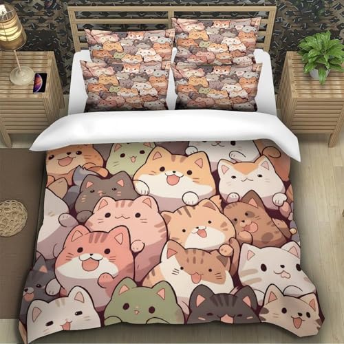Housse de couette chat 3D pour la chambre de votre garçon