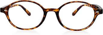 hoyuwak Retro Oval Frame Glasses for Women Fashion Y2K Fake Glasses Cute Oval Blue Light Eyeglasses