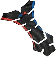 Vista 1 de Adhesivo de fibra de carbono para motocicleta, almohadilla de tanque de gasóleo, combustible, protector de tanque, emblema compatible con BMW