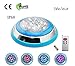 COOLWEST LED RGB Underwater Swimming Pool Light Stainless Steel/Surface Mount,12V AC/DC Waterproof IP68,Remote Control Included
