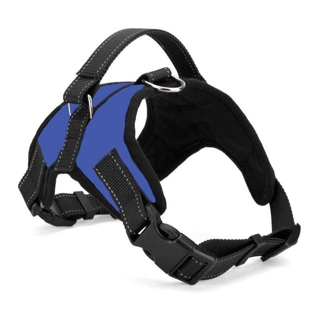 The DDS Store Dog Harness, No-Pull Reflective Breathable Adjustable Pet Vest with Handle for Outdoor Walking - No More Pulling, Tugging or Choking (L, Blue) (B0BX9X7JX1) Amazon Price History, Amazon Price Tracker