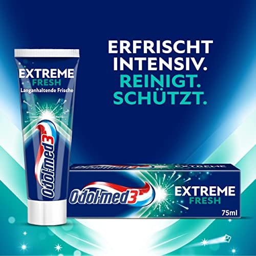 Odol-med3 Extreme Fresh pasta do zębów zapewnia długotrwałą świeżość, 75 ml
