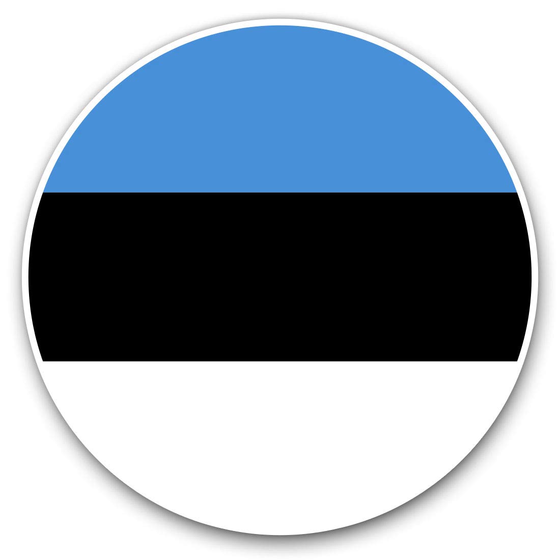 Vinyl Stickers (Set of 2) 10cm - Estonia Europe Tallinn Flag Decals for Laptops,Tablets,Luggage,Scrap Booking,Fridges, 9109