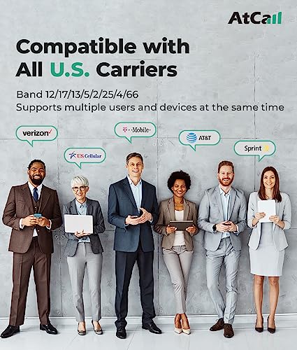 Image of Cell Phone Booster for Home, Up to 6,000 Sq Ft, Smart LCD Display, Built-in Indoor Antenna, Boost 5G 4G LTE for All U.S. Carriers - Verizon AT&T T-Mobile, FCC Approved