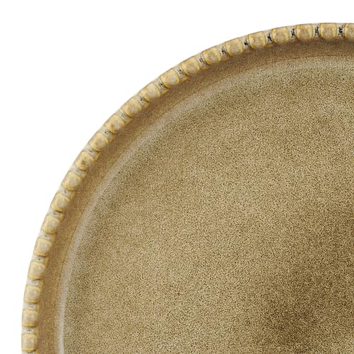 Pfaltzgraff Lumira Beaded Brown 12 Piece Dinnerware Plates Bowls Set for 4 by Pfaltzgraff - Used condition - Image 3