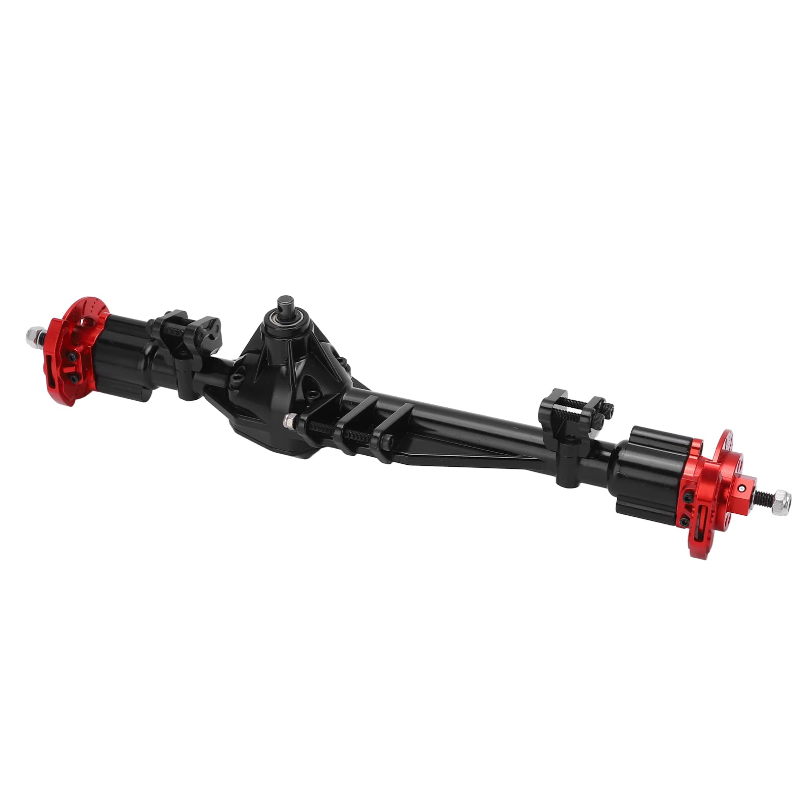 VGEBY Gruppo di montaggio dell'asse posteriore in metallo per AXIAL RBX10 Ryft 1/10 RC Car, nero e rosso