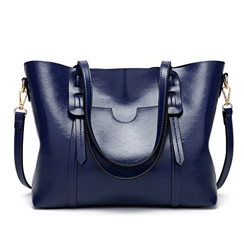 AILEESE Womens Soft Leather Handbags Large Capacity Retro Vintage Top-Handle Casual Tote Shoulder Laptop Bags