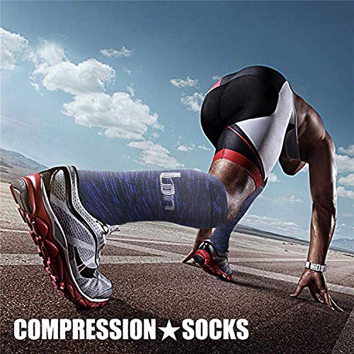 image for CHARMKING Compression Socks (3 Pairs) 15-20 mmHg is Best Athletic & Me