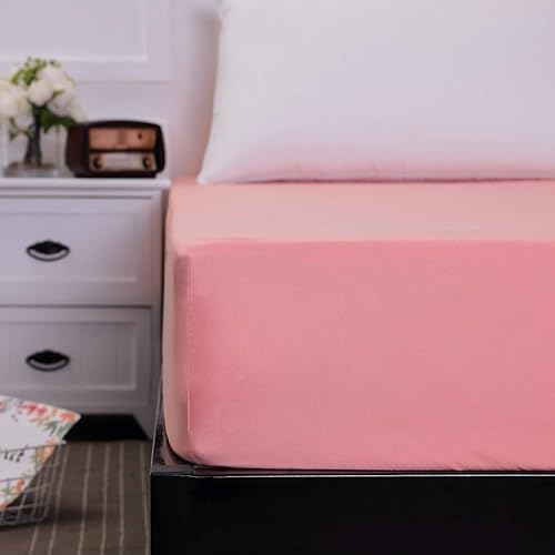 Miniatura 2 de Yovoro Home - Sábana bajera ajustable impermeable de 18.0in, extra profunda, protector de colchón, tamaño California King, color rosa