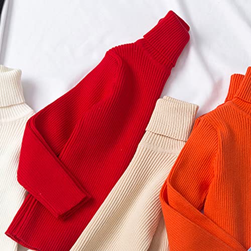 EISHOW Unisex Baby Boys Girls Warm Knit Sweater Pullover Long Sleeve Soft Turtleneck High Neck Solid Children Autumn Sweater2
