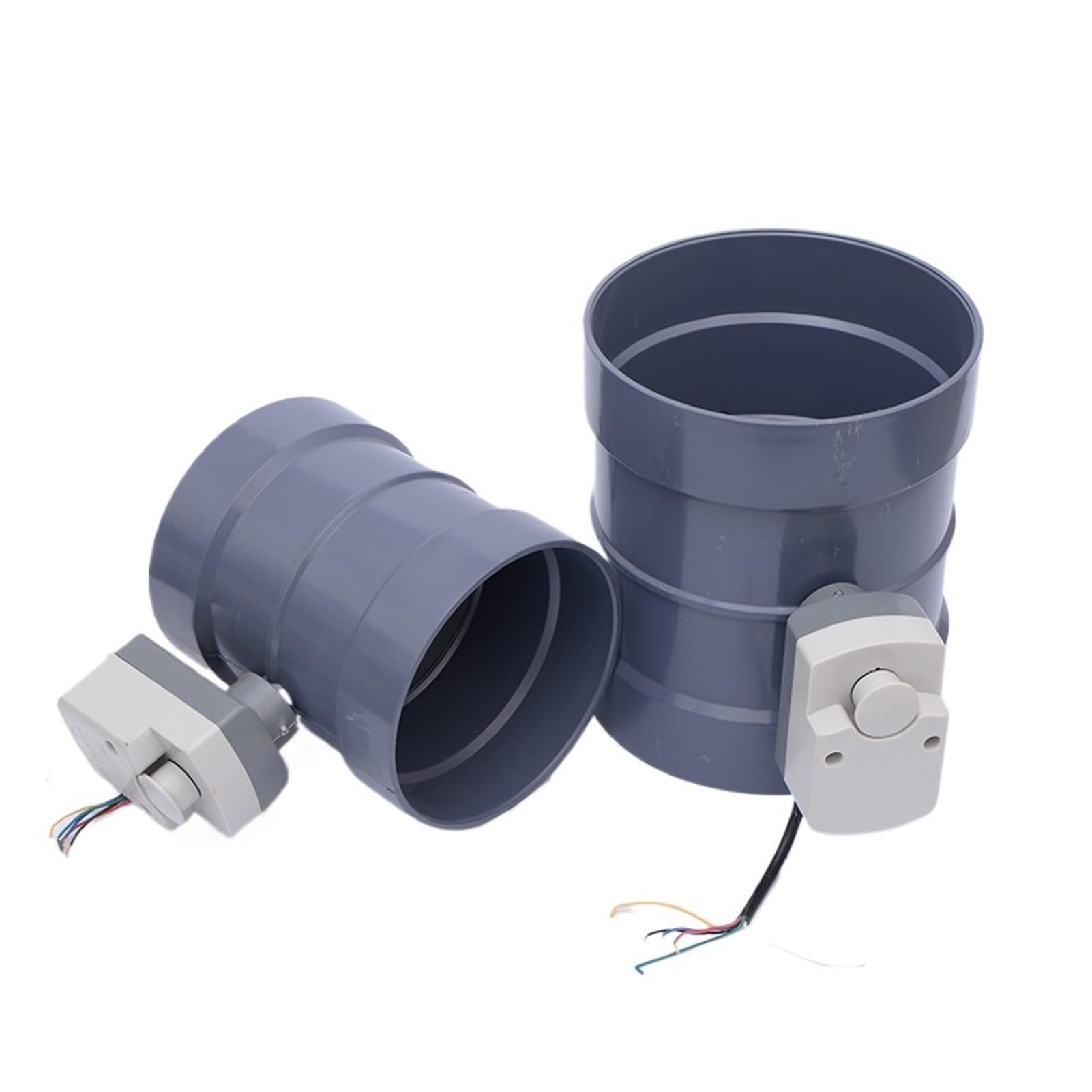 Compuerta de aire Válvula de compuerta de aire motorizada for conducto de aire eléctrico de 110-310 mm de diámetro con actuador de 220 V for ventilación HVAC.(Diam 250mm)