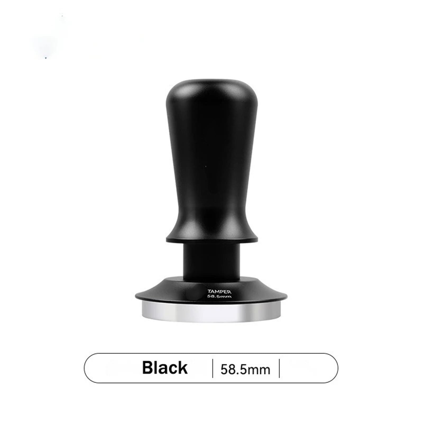 Tamper De Café 58,5 Mm 30 Lb Choque Rápido Presión Constante Martillo De Polvo Elástico Calibrado Reemplazo Con Resorte Accesorio De Barista Espresso(58.5MM Black)