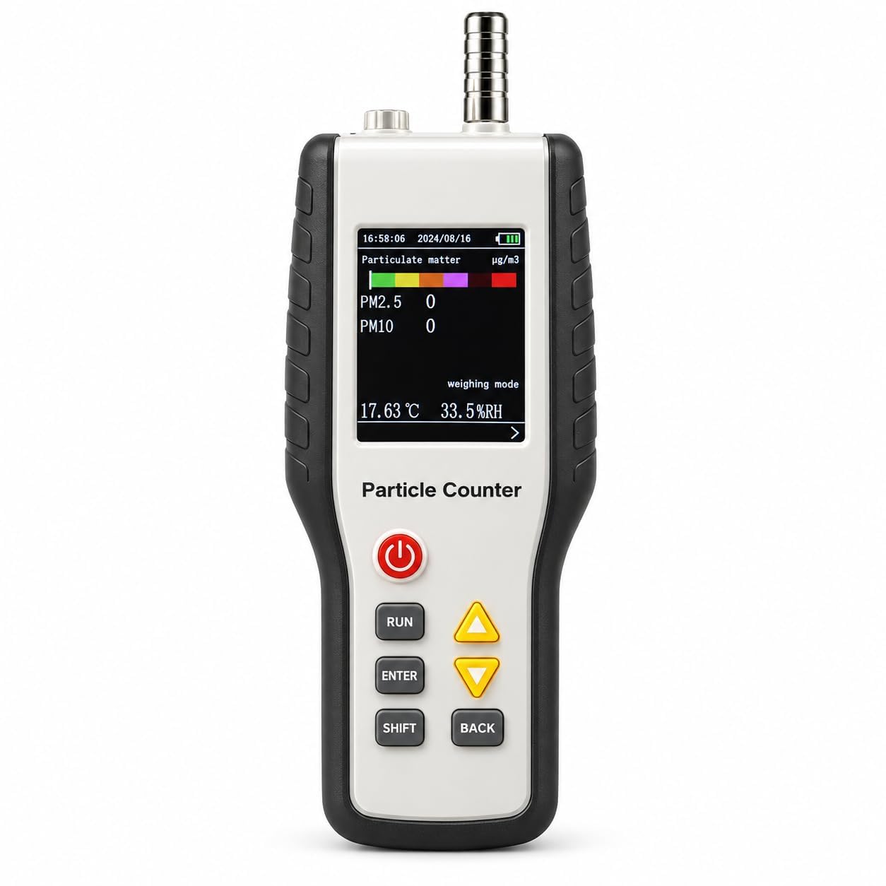Detector de contaminación del aire HT-9600 PM2.5 con pantalla LCD de 2.8
