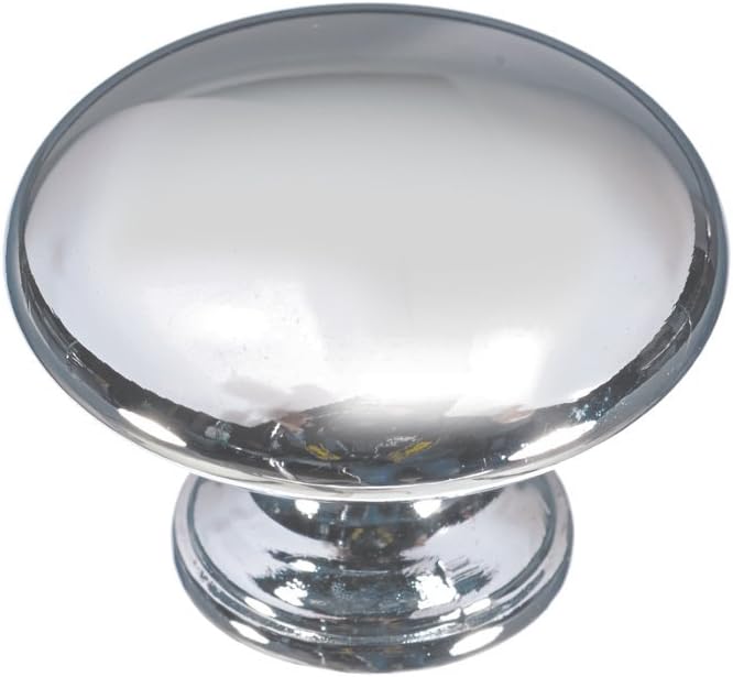 FITTINGSCO Polished Chrome Slalom Kitchen Bedroom Bathroom Cabinet Door Knob