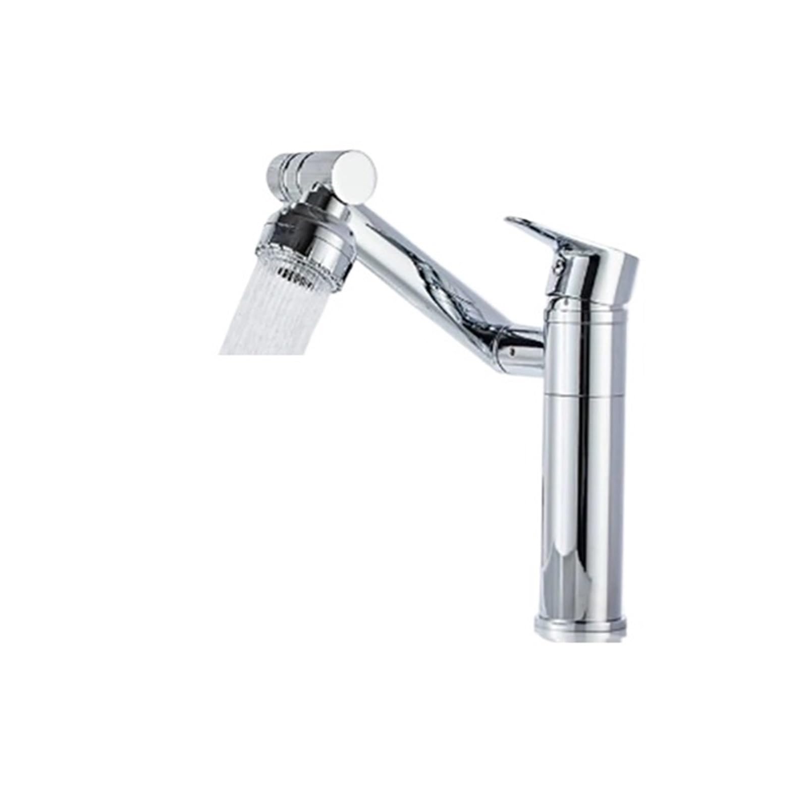 Hgbflty Color-3 Basin Faucets Faucet Bathroom Mixer Tap Black/Chrome Wash Basin Single Handle Hot And Cold Waterfall(Color-3)