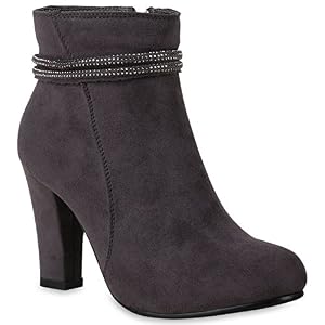 stiefelparadies Damen Schuhe Strass Boots Klassische Stiefeletten Blockabsatz 147057 Grau Strass 39 Flandell stiefelparadies Damen Schuhe Strass Boots Klassische Stiefeletten Blockabsatz 147057 Grau Strass 39 Flandell