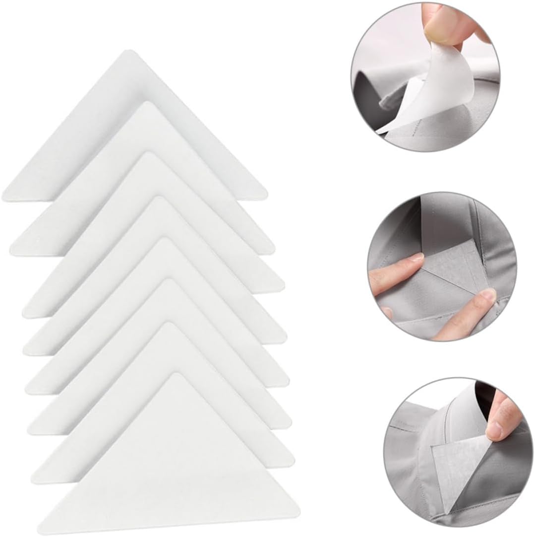 180pcs Shirt Collar Stays for Men PVC Collar Stickers for Dress Shirts Triangle Shape