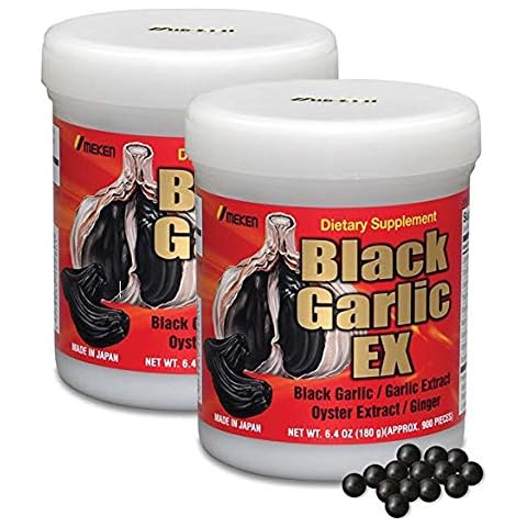 Umeken Black Garlic EX - Fermented Concentrate with Vitamin B, Allicin, Amino Acids, Pack of 2, 6 Month Supply, (6.4oz) (180g) Cover
