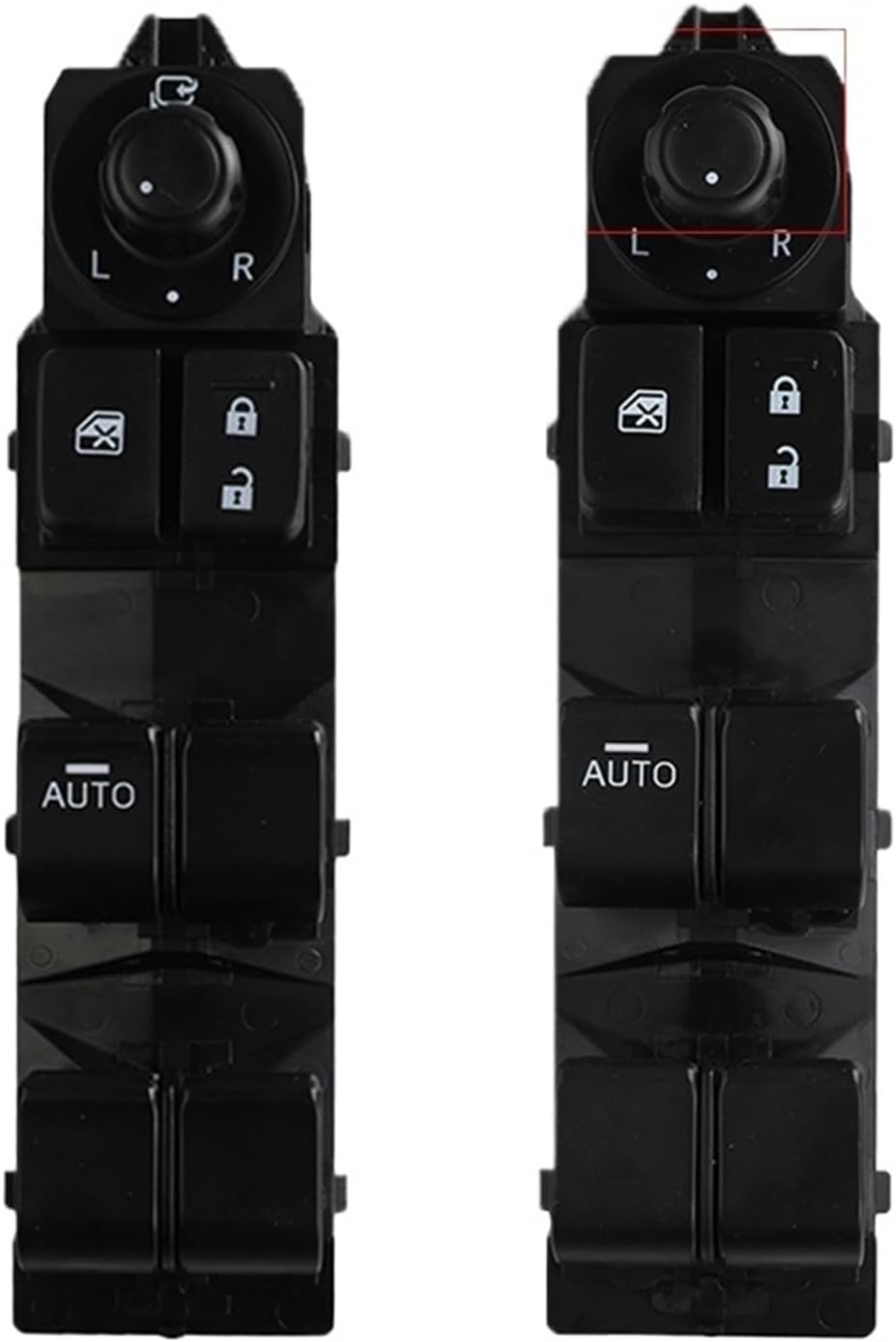 Car Switch BKC6-66-350 BKC3-66-350A LHD Left Electric Power Window Switch Compatible With Mazda CX-5 13-16 Compatible With Mazda 3 Compatible With Axela 2014-2017 Car Replacement(Without folding)