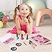 Playkidz Real Washable Play Make Up Set for Princess - Kids Makeup Kit for Girls Non Toxic - Full Makeup Dress Up Set with Bag. (11 PC)