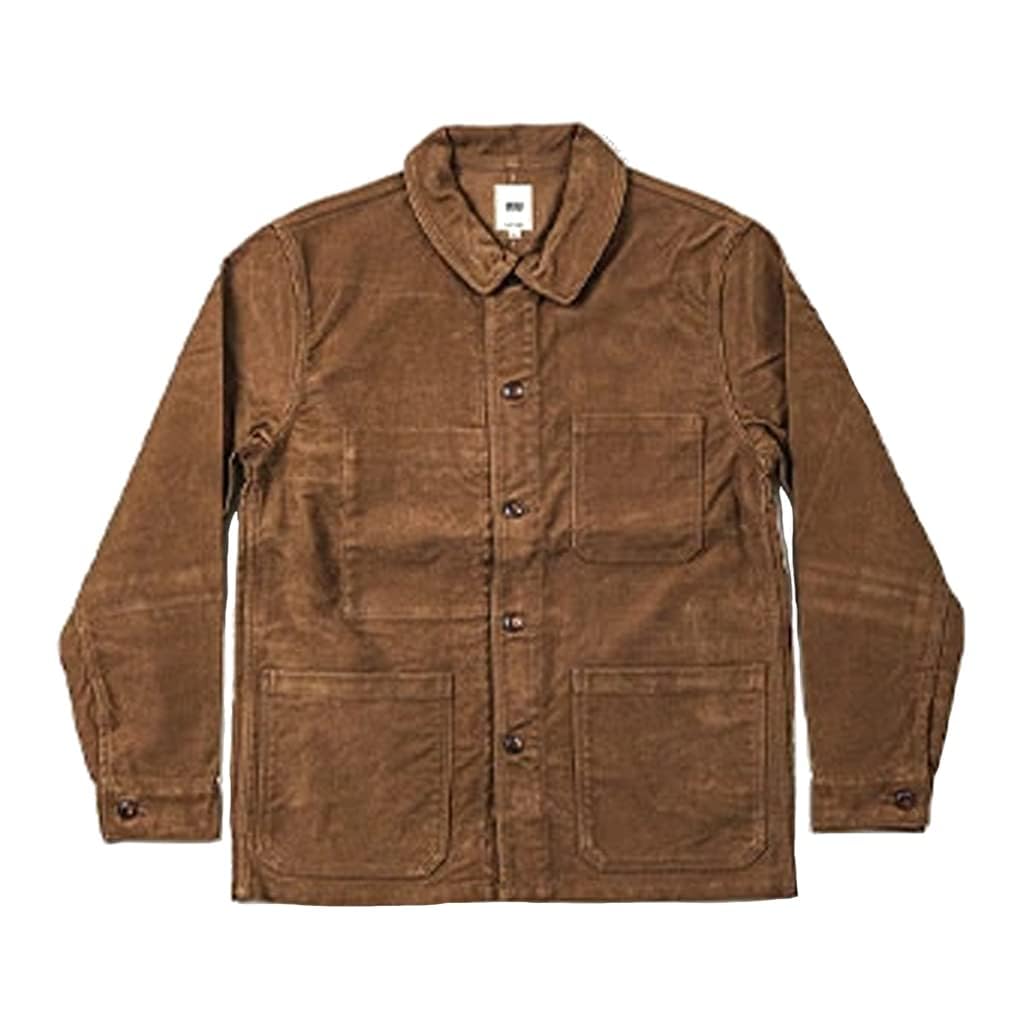 『FOB FACTORY』 フレンチモールスキン　カバーオール　ブラウン　【L】 Amazon.co.jp: FOB FACTORY エフオービーファクトリー フレンチ
