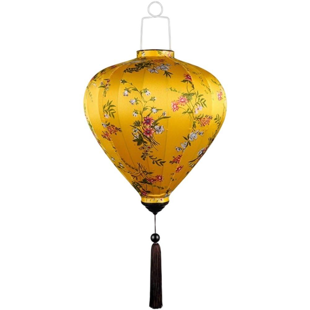 Shaped Silk Lantern Chinese Style Hanging Lantern Tassel Oriental Festival Lampshade for Home Decor Outdoor Celebration
