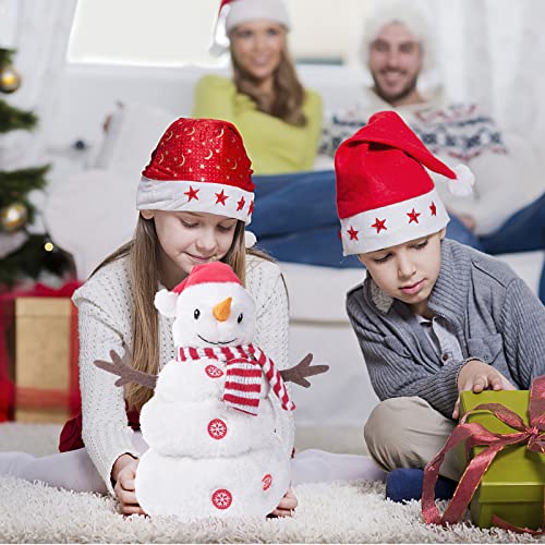 Animated Musical Plush Snowman, Singing Christmas Snowman,Up And Down Stuffed Animal Plush Snowman With Music And Lights #TOP5
