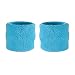 Suddora Kids Wrist Sweatband Also Available in Neon Colors - Athletic Cotton Terry Cloth Wristband for Sports (Pair) (Neon Blue)