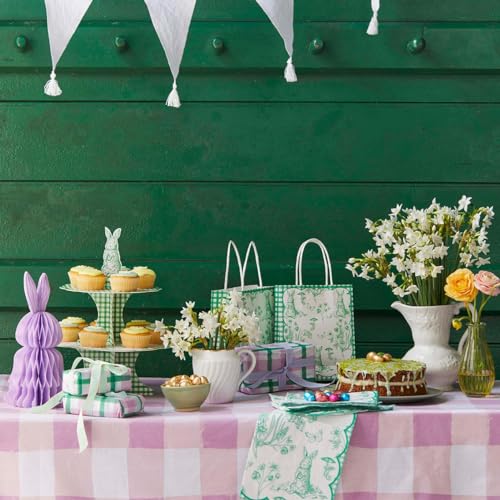 Lapin artificiel jaune Talking Tables de 15,2 cm en mousse pour Pâques