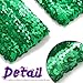 GEMILY Sequin Christmas Fingerless Gloves Long New Year Glitter Fashion Arm Sleeves for Women (Green)