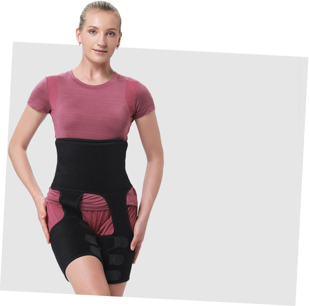 VICASKY Fitness Belt Gym Sweat Waist Trainer for Men Ab Shaper Workout Belly Leg Body Building Belt Sports Waist