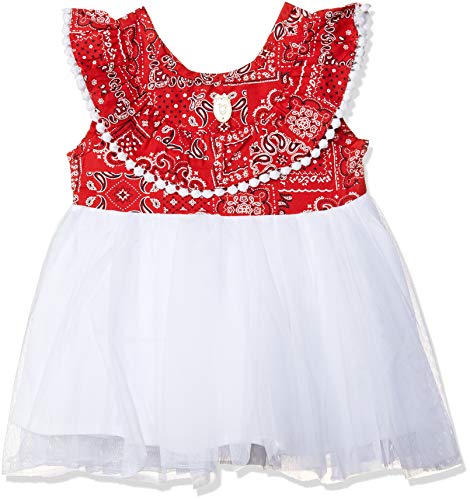 Image of Girls Regular Frocks (50174 Red 12M-18M)
