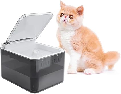 Fuente de Agua Automática para Gatos con Tapa Sensor Infrarrojo, 3L