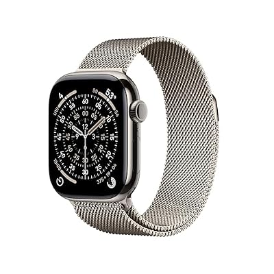 Apple Watch Series 11 [GPS + Cellular 42mm] Smartwatch with Natural Titanium Case with Natural Milanese Loop. Sleep Score, Fitness Tracker, Health Monitoring, Always-On Display, Water Resistant