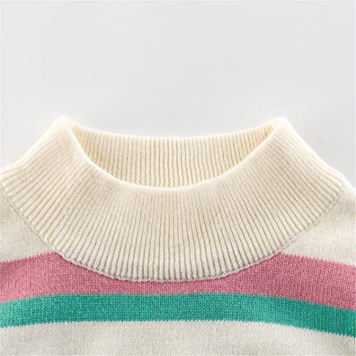 2-8t Floral Sweater for Girls Toddler Kid Spring Clothes Long Sleeve Knitted Pullover2