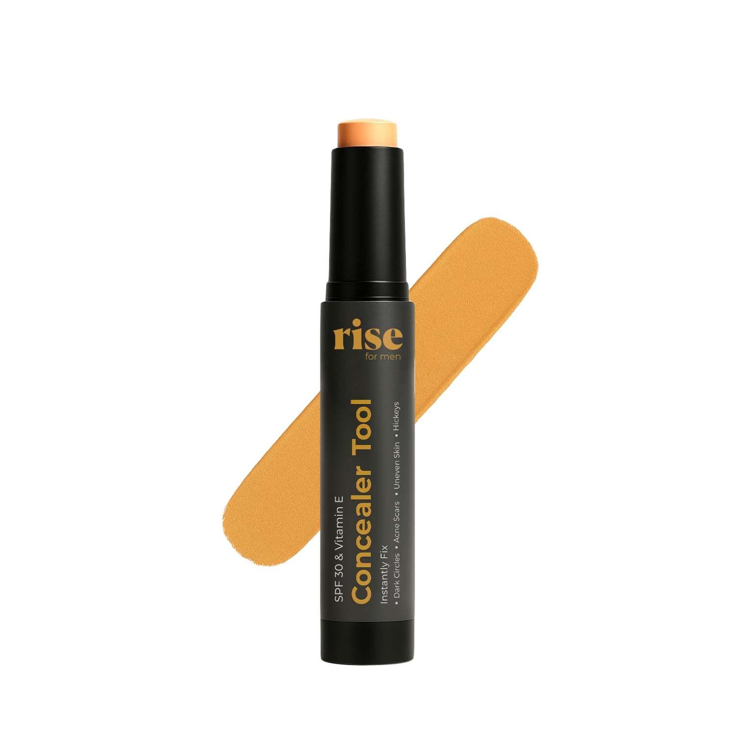 Rise for Men Concealer Tool | Covers Spots, Dark Circles, Acne Scars, & Hickeys Instantly | SPF 30 & Vitamin E | Available in 4 Shades (Light)-image-28