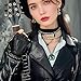 HJYZY Spy Lana Cosplay costume Jewelry Set Tomb Rider Necklace Catwomen Fingerless Driving Gloves 2 Pcs