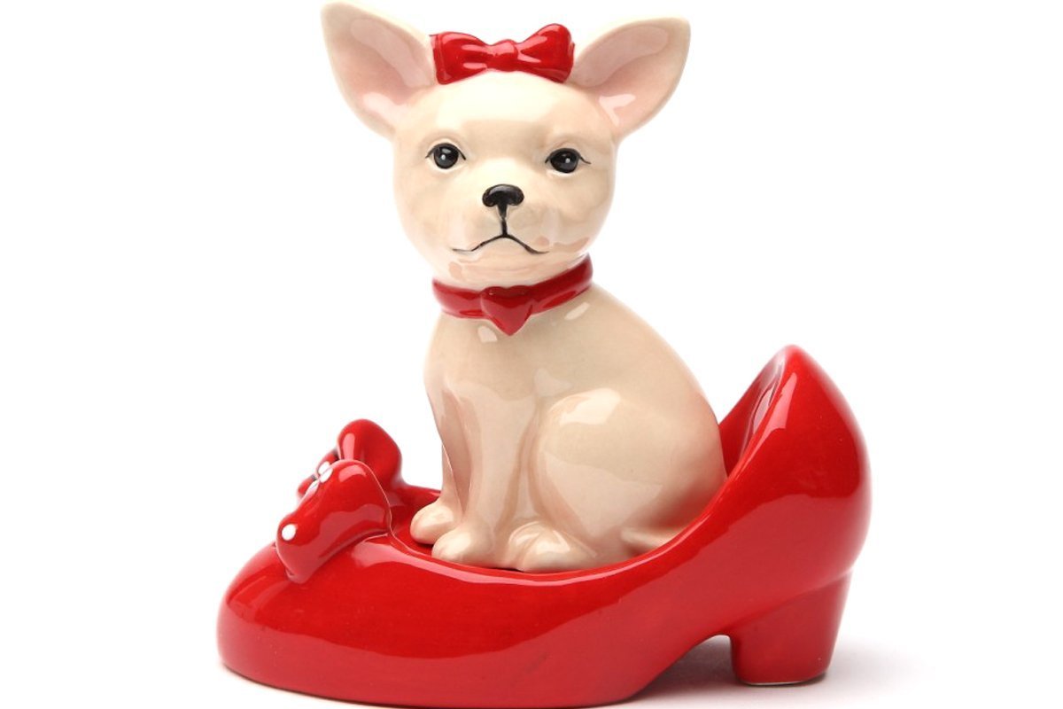 Salière Poivrière Chihuahua en Talon Céramique Magnétique