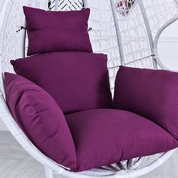 ANAND INDIA GROUPS Hanging Chair Cushions for Hanging Egg Chair,Washable Swing Chair Cushion, Thicken Patio Hanging Egg Chair Pad, Garden Hanging Basket Chair Seat (Only Cushion) (Purple)-image-38
