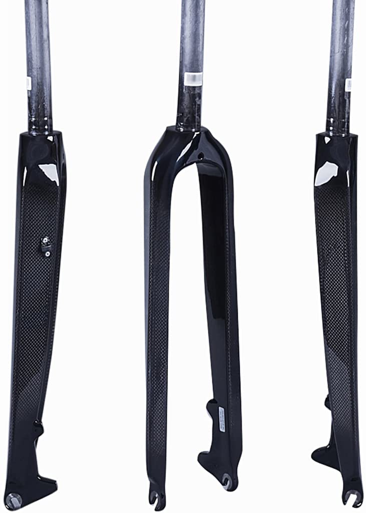 Widelec do roweru MTB 1-1/8" (28,6 mm) Prosty rurowy widelec sztywny z włókna węglowego 3K do rowerów górskich Widelec do roweru 26/27,5/29"
