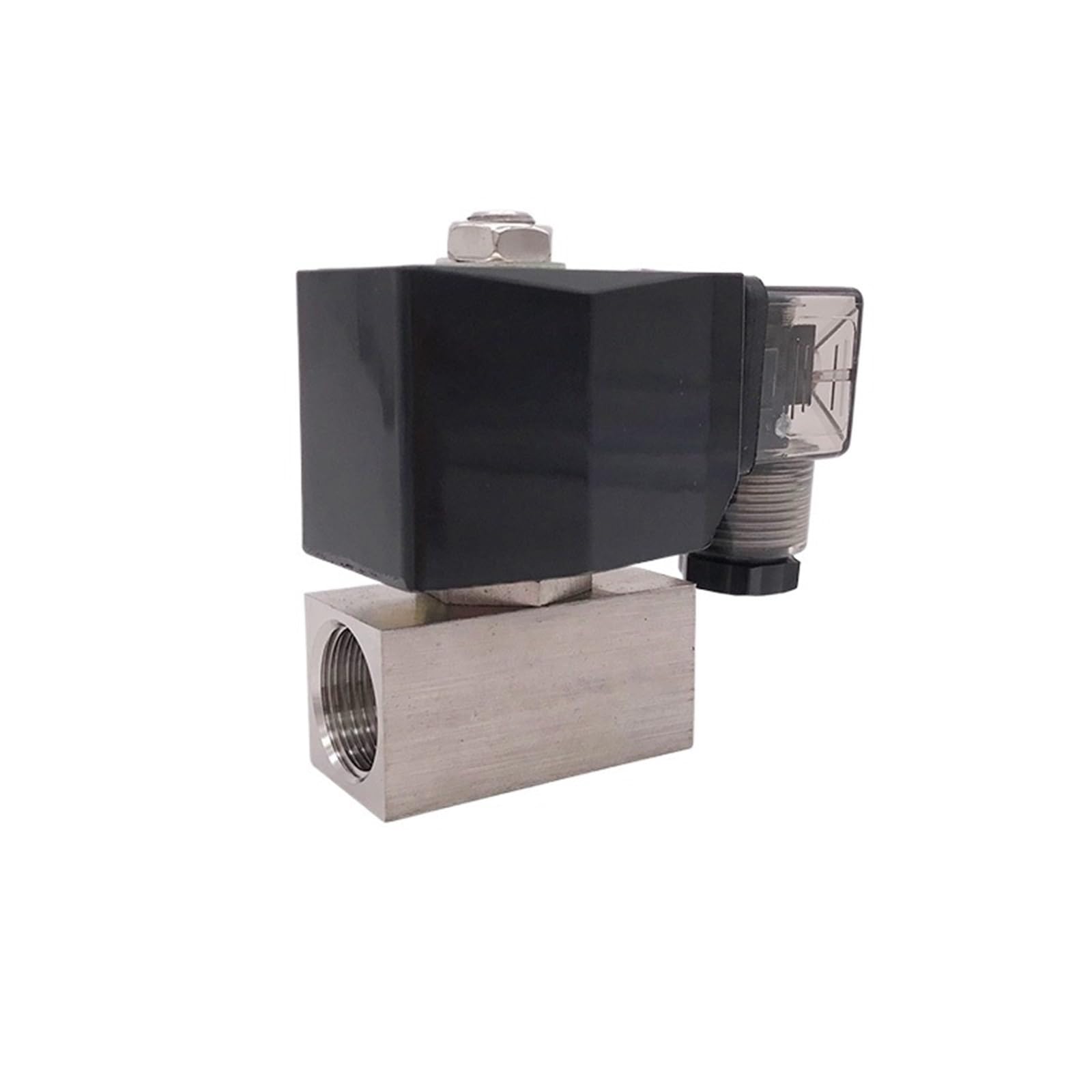 Électrovanne inox 1/2 anti-fuite 24V DC normalement fermé pour gaz