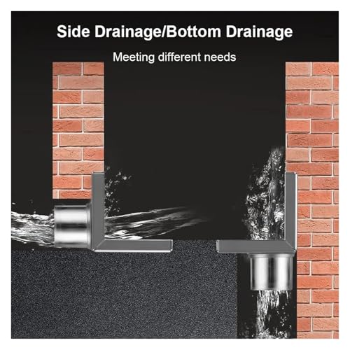 Drain de sol d'angle anti-stagnation en inox pour douche et balcon - 7