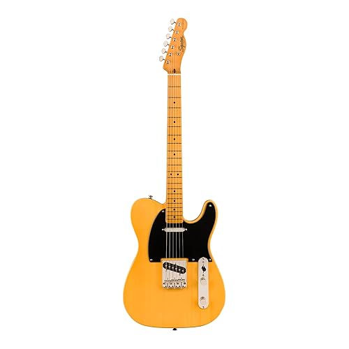 Squier Classic Vibe 50s Telecaster Electric Guitar, Butterscotch Blonde, Maple