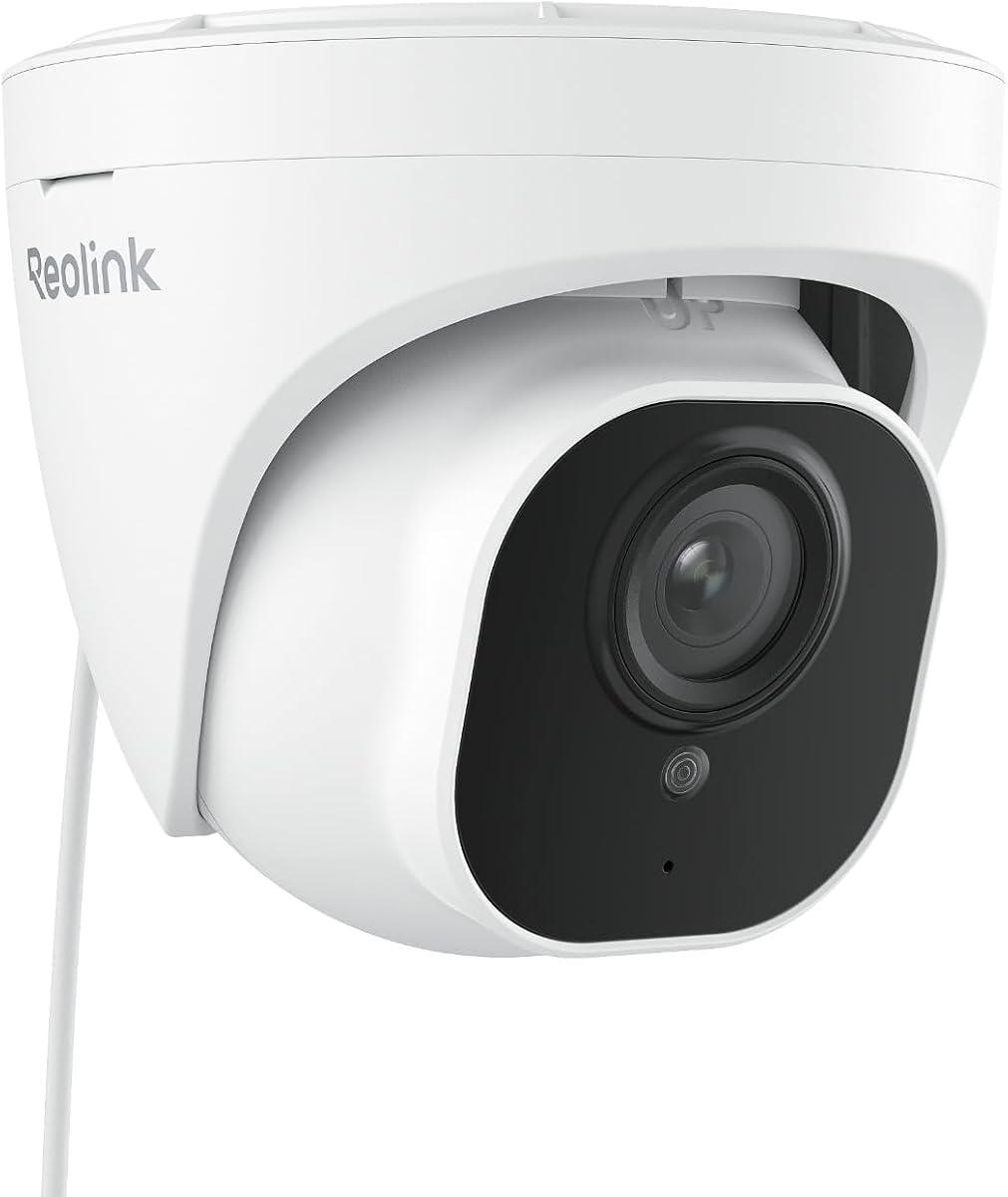 Cámara de seguridad RLC-820A 4K PoE, vigilancia domo exterior con cable | Visión nocturna por infrarrojos de 100 pies, detección inteligente de humanos/vehículos/animales, lapso de tiempo, funciona con hogar inteligente, tarjeta SD de hasta 512 GB