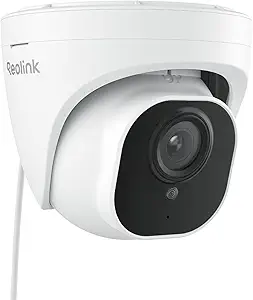 REOLINK 4K Security Camera Outdoor System, IP PoE Dome Surveillance Camera with Human/Vehicle Detection, 100Ft 8MP IR Night Vision, Work with Smart Home, Timelapse, Up to 256GB SD Card, RLC-820A asin的图片